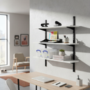 Premium Twin Slot Wall Mounted Shelving - 600mm Wide - Heavy Duty Melamine