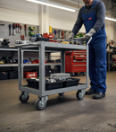 100mm Heavy Duty Swivel Bolt Hole Castor with Grey TPR