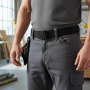 Premium Non-Metal Belt with Stretch Fit and Rubber-Coated Buckle for Comfort and Durability