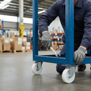 200mm Premium Swivel Plate Castor with Nylon Wheel and Roller Bearing