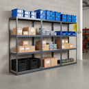 Premium Industrial Shelving - 1600mm High - 200kg Capacity - Grey