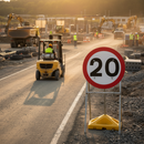 Professional 20mph Quick-Fit Sign Face - Durable 670mm Diameter for High Visibility in Construction and School Zones