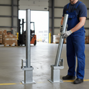 Premium Removable Galvanised Steel Bollards - 750mm Above Ground for Enhanced Security and Aesthetic Appeal
