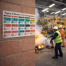 Modern Fire Extinguisher Information Sign – Indoor Use