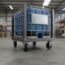 200mm Heavy Duty Braked Swivel Plate Castor Towable with Load Capacity