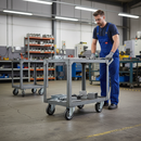 100mm Heavy Duty Swivel Bolt Hole Castor with Black Elastic