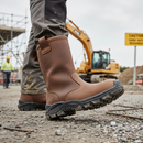 Premium High-Performance Safety Boot with Water-Repellent Leather and Composite Toe Protection for Cold Weather Work