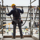 Premium 2m Twin Fall Arrest Lanyard with Internal Energy Absorber and Lightweight Aluminium Hooks