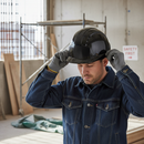 Lightweight Vented Mid Peak Safety Helmet with Slip Ratchet Adjustment