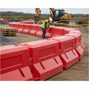 Premium Water Filled Track - Heavy Duty Road and Site Safety Barrier for Maximum Durability