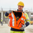 Premium Hi-Vis Orange Heavy Duty Backpack with Reflective Tape and Waterproof Cordura Fabric