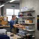 Premium Twin Slot Wall Mounted Shelving - 1000mm Wide - Silver Finish