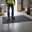 Premium Heavy Duty Fingerbrush Entrance Mat with Rubber Bristles for Effective Dirt Removal in High Traffic Areas