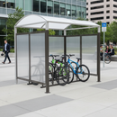 Premium Rear Cladding Panels for Bike Shelter - UV Stabilized Polycarbonate with Aluminium Frame for Enhanced Protection
