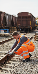 Premium Hi-Vis Rail Spec Trousers with Teflon Coating, Durable Comfort, and High Visibility Certification