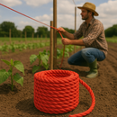 12mm Red Polypropylene Rope 3 Strand – 50m Mini Coil | Ultra-Durable