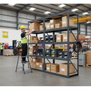Premium Industrial Shelving - 2130mm High - 200/280kg Load Capacity - Grey