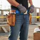 Premium Heavy Duty Nylon Work Belt with Zinc Plated Buckle - Adjustable Up to 54”