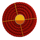 6mm Red Polypropylene 3-Strand Rope – Heavy-Duty, Weatherproof & Ultra-Versatile (75m Mini Coil)