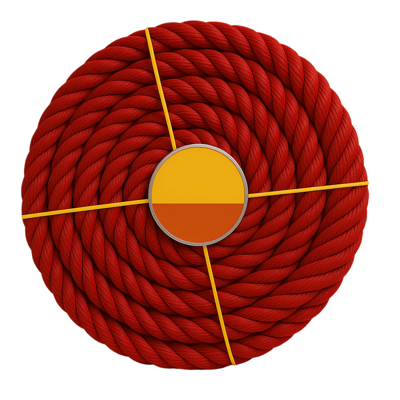 6mm Red Polypropylene Rope – Heavy-Duty, Weatherproof & Ultra-Versatile (75m Mini Coil)