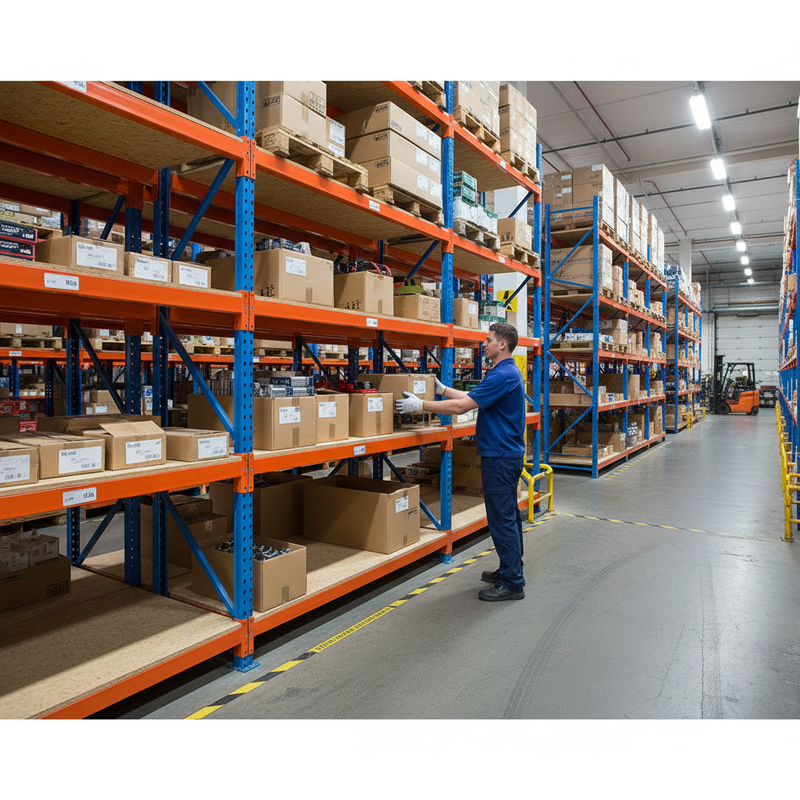 Additional Heavy Duty Chipboard Shelf - Blue & Orange - 15mm Thick