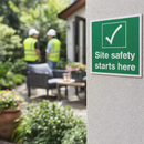 Site Safety Sign – 1mm Rigid Plastic – Indoor & Outdoor Use