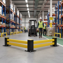 Premium Low-Level Hybrid Barrier Corner Kit for Racking Protection with Adjustable Length Options