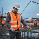 Premium Hi-Vis Orange Executive Vest for Enhanced Visibility