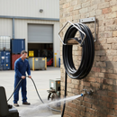 Premium Heavy Duty Wall Mounted Hose Rack - Stainless Steel Grade 304, Corrosion Resistant, Electro-Polished for Hygiene