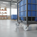 100mm Premium Braked Swivel Plate Castor Nylon Wheel