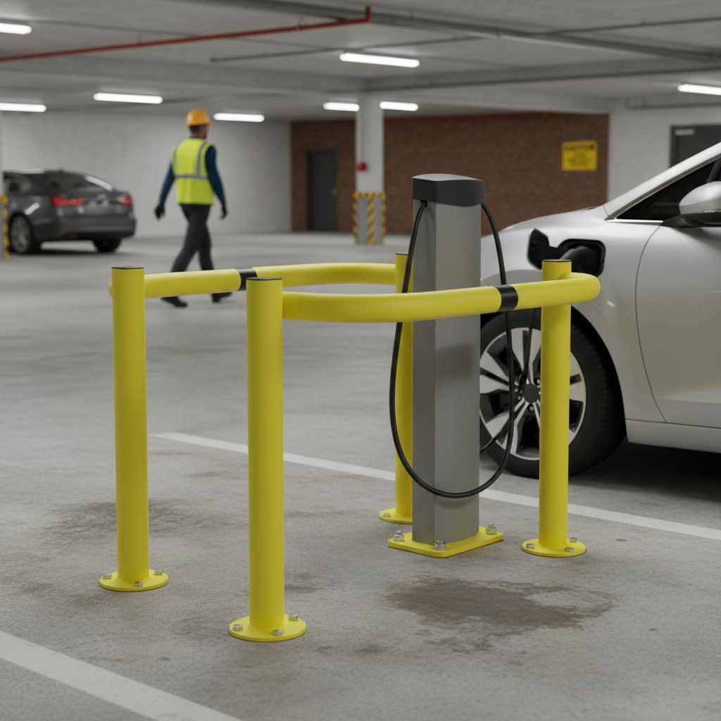 Premium Heavy Duty Electric Vehicle Charging Station Guard with Robust