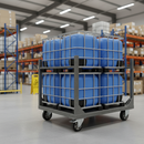 160mm Braked Swivel Plate Castor with Elastic Aluminium Centre