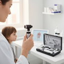 Premium Complete Diagnostic Set for Eye, Ear, Nose and Throat Treatment with Removable Magnifying Lens and Pneumatic Otoscopy System