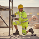 High-Performance Safe Shorts with Reflective Tape - Hi-Vis Yellow