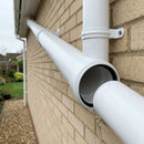 4m Downpipe with Socket - Arctic White