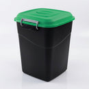 50L Polypropylene Animal Feed Storage Bin with Clip Lid (view 2)