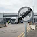 Professional Goods Vehicles Prohibition Ends Post Mount Sign - 450mm to 900mm Sizes Available for Loading Exceptions