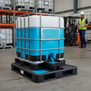 Heavy Duty Overflow Tray for IBC Spill Pallet with Removable Deck