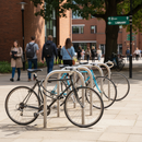 Premium Stainless Steel Bicycle Parking Rack - Heavy Duty Bike Stand with Space Saving Design and Corrosion Resistance