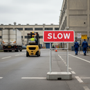 Premium Temporary Traffic Sign Face 'SLOW' 1050x450mm with High Reflectivity for Road Safety
