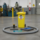 Heavy Duty General Purpose Spill Kit in Yellow Wheelie Bin - 120L