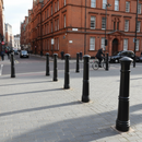 Premium Heavy Duty Manchester Bollard with Galvanised Finish, Decorative Banding, and Rounded Top for Long-Lasting Durability