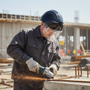 Premium Safety Helmet with Integrated Face Shield for Protection