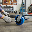 Premium 100mm Diameter Elastic Rubber Tyred Wheel with Nylon Centre