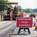 Premium Temporary Road Surface Sign 1050x750mm - RA1 Reflective for High Visibility and Quick Setup