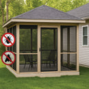 Black Woven Aluminium Fly Screen - Insect Mesh for Windows & Doors