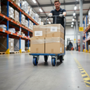 125mm Diameter Heavy Duty Elastic Rubber Tyred Wheel with Nylon Centre