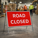 Fold-Up Road Sign – 1050mm x 750mm – Reflective PVC – Work-Zone