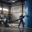 Premium Light 3bar Corrugated Material Handling Suction & Discharge Hose for Industrial Applications