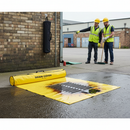 Heavy-Duty Drain Cover 91cm x 91cm with Wall Mountable Holdall